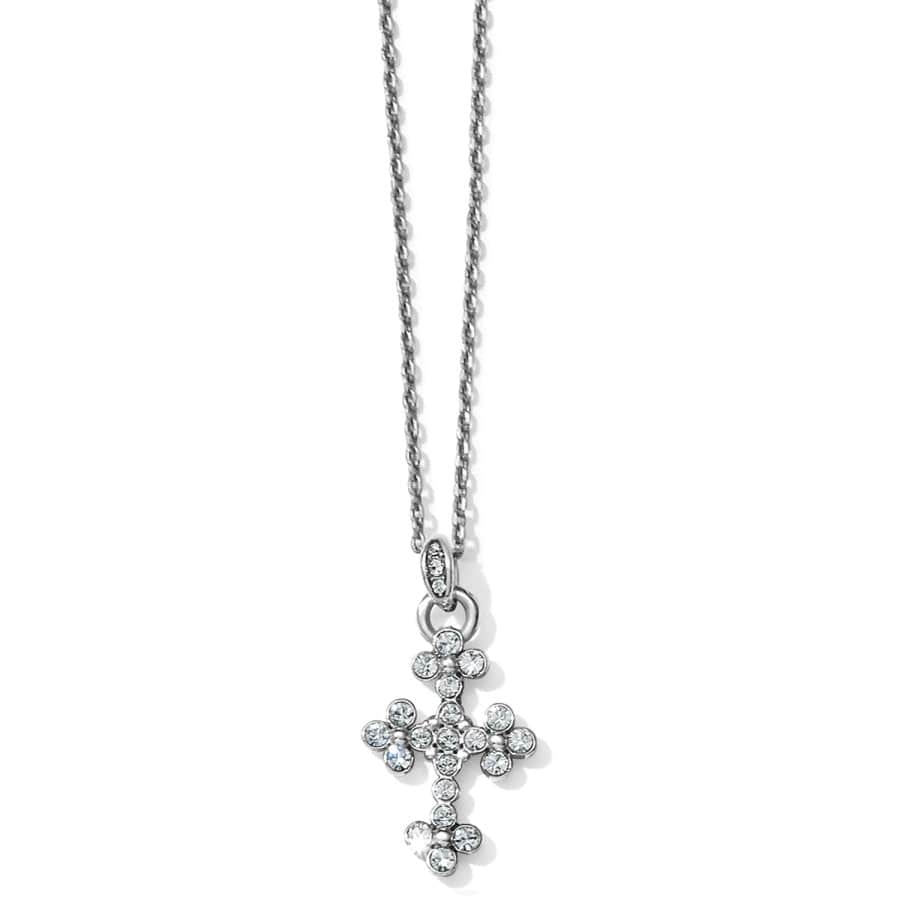 Brighton Abbey Cross Silver store Crystal Pendant Necklace $58