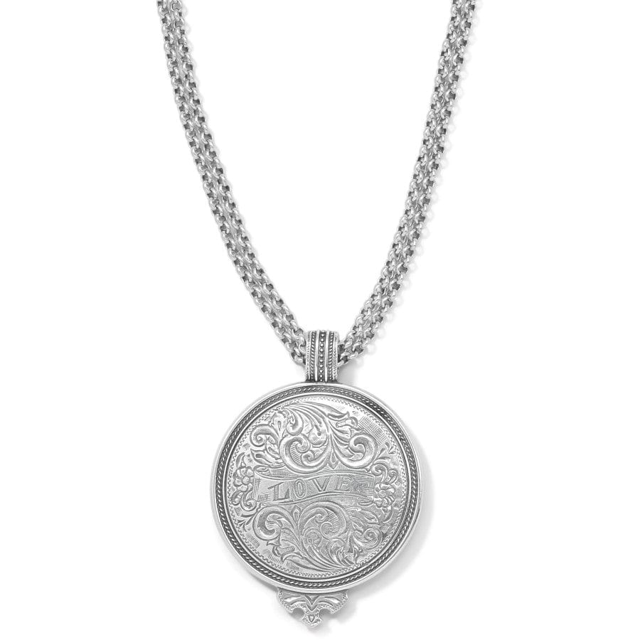 Men Open Locket Pendant Necklace