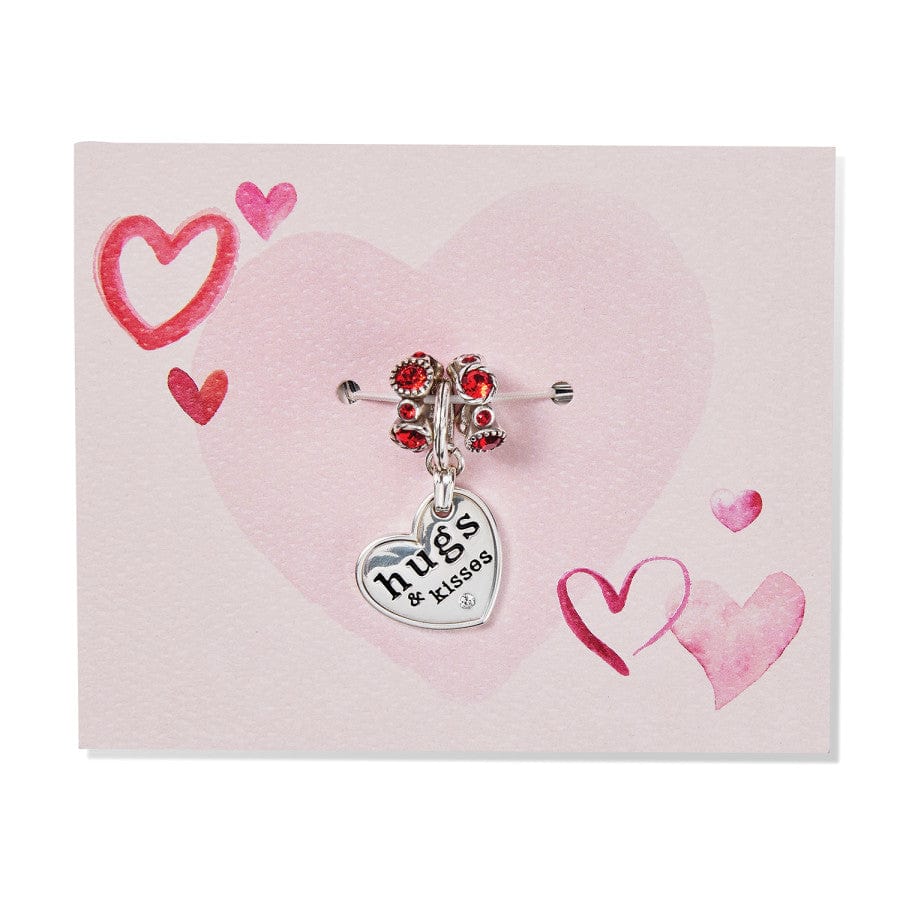 PANDORA SILVER CHARM BRACELET MY PINK VALENTINE LOVE STORY HEART