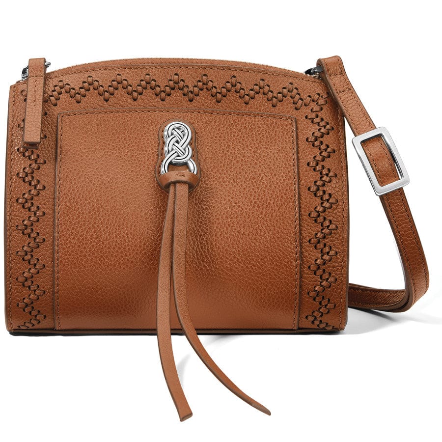 BRIGHTON Small Crossbody Purse in Chocolate - Brown Leather Bag