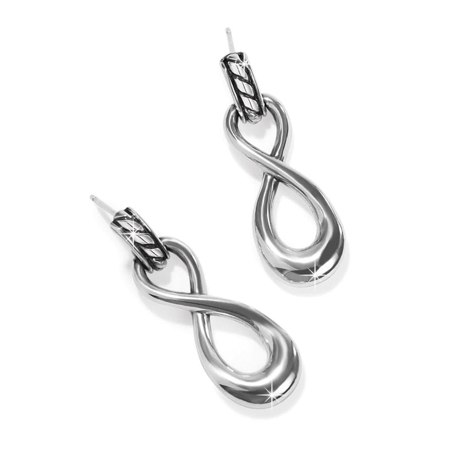 Infinity hot sale drop earrings