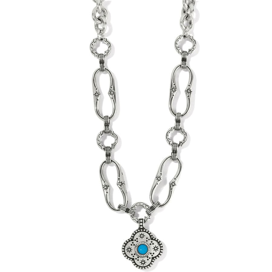 Brighton HUDSON LINK Silver Crystal online Necklace NWT $98