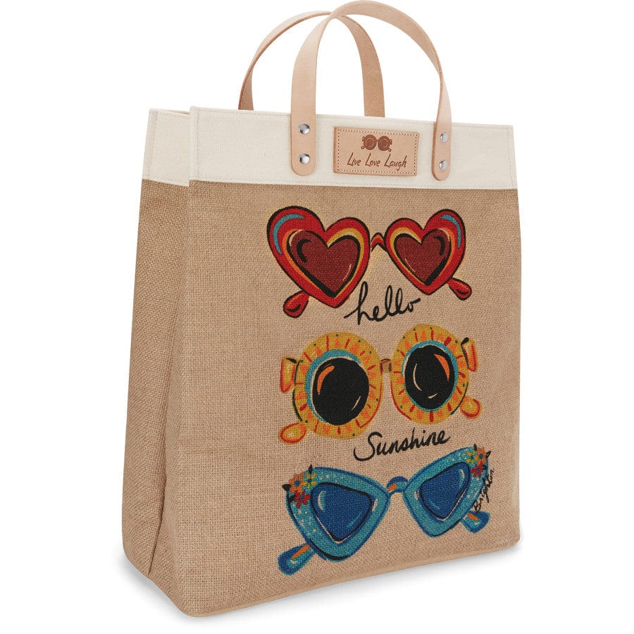 Sunny Shades Burlap Tote - Brighton