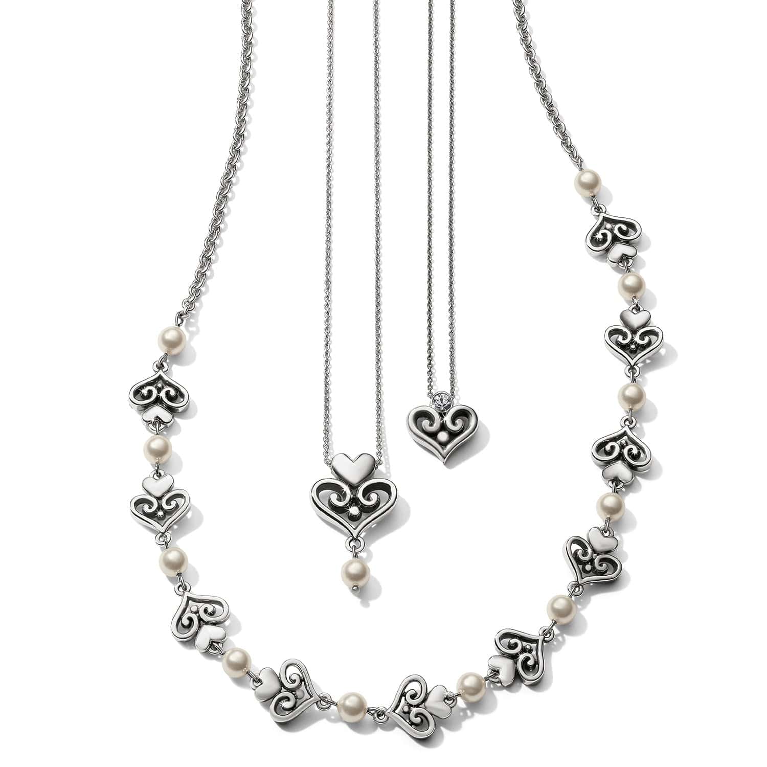 Brighton Atma Silver Pearl sale Necklace