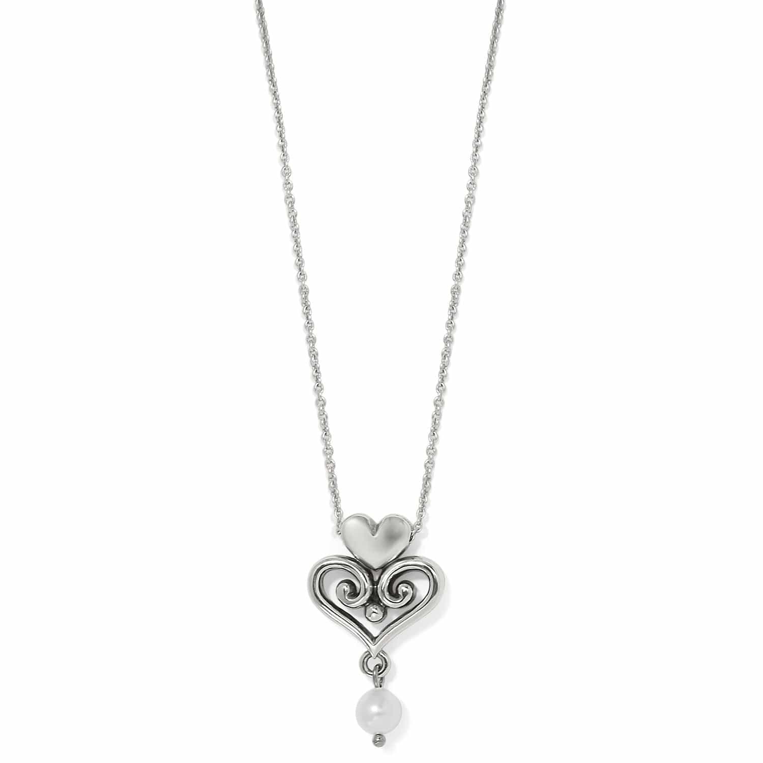 Alcazar Amor Pearl Pendant Necklace silver-pearl 1