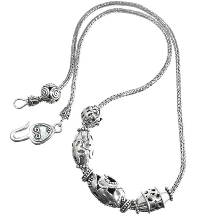 Bali Artisan Bead Necklace silver 2