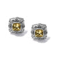 Bali Citrine Java Post Earrings