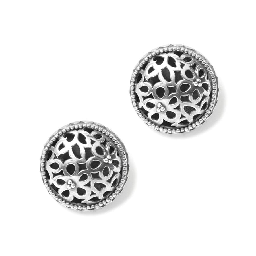 Bali Lacy Daisy Clip Earrings silver 2