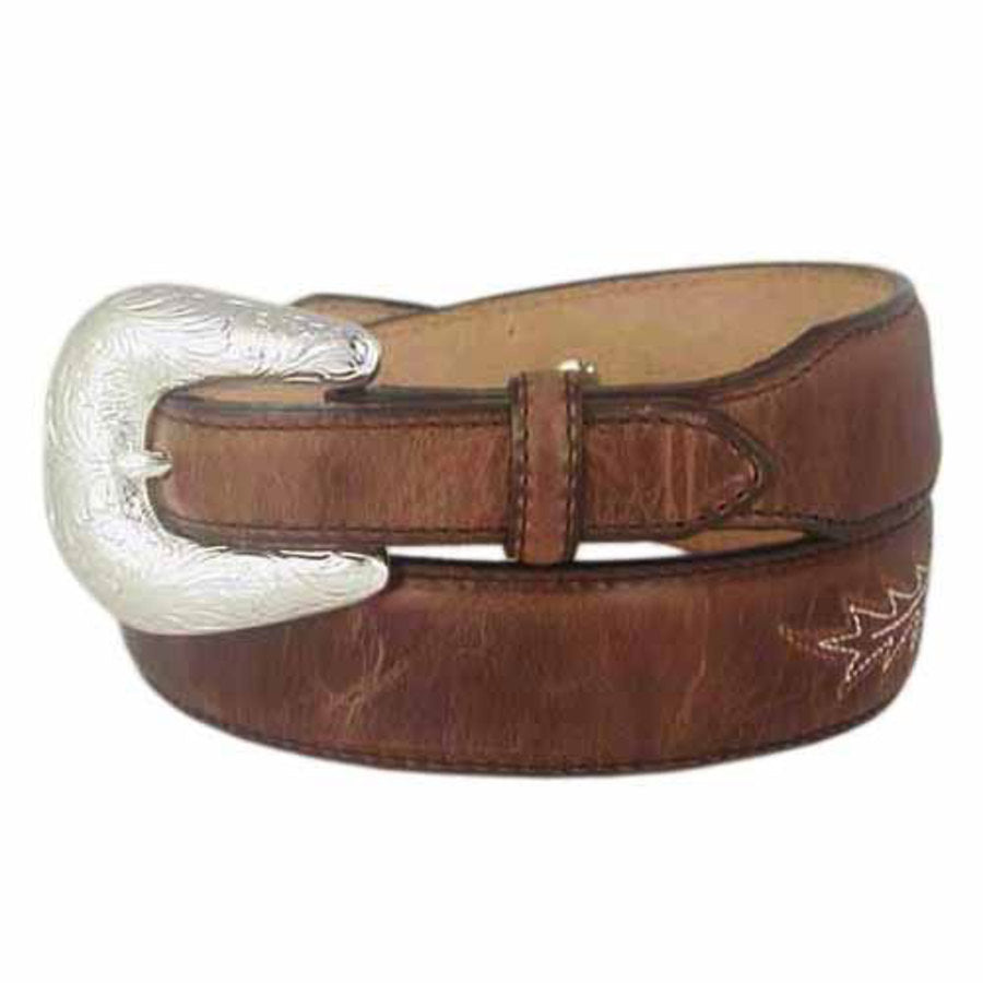 Boot Stitch Belt chocolate 1