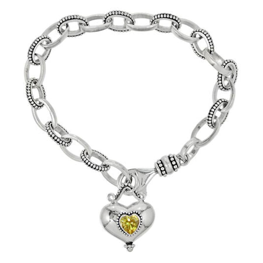 Buddha Gold Heart Bracelet silver-yellow 1