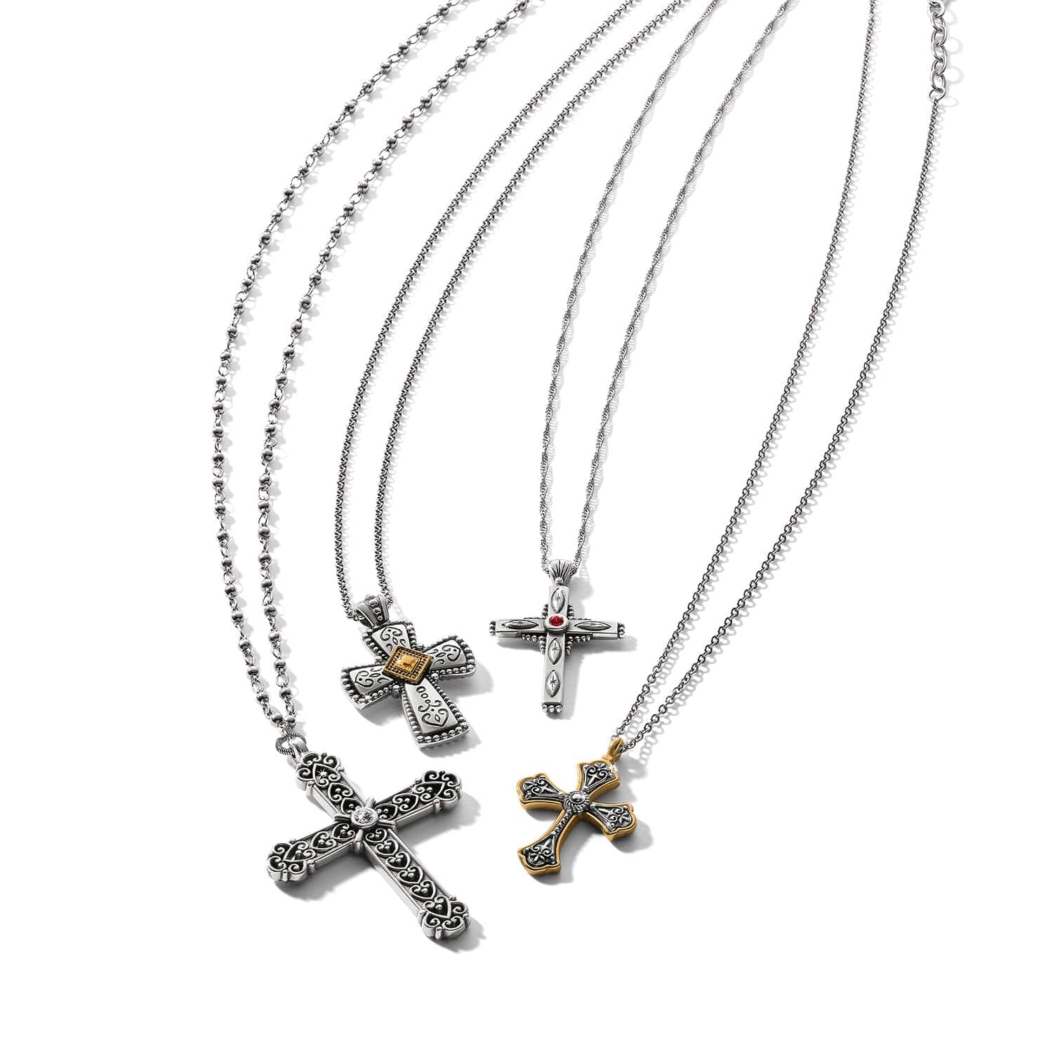 Byzantium Cross Necklace silver 4