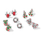 Candycane Sweetheart Post Earrings