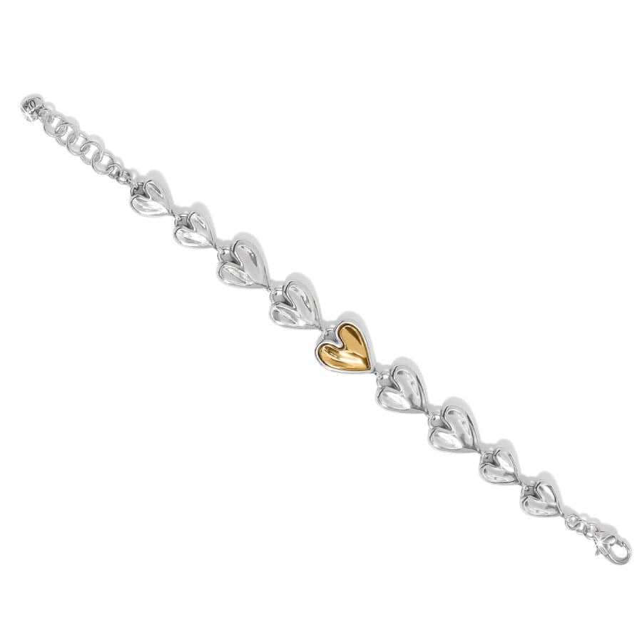 Cascade Heart Bracelet silver-gold 2