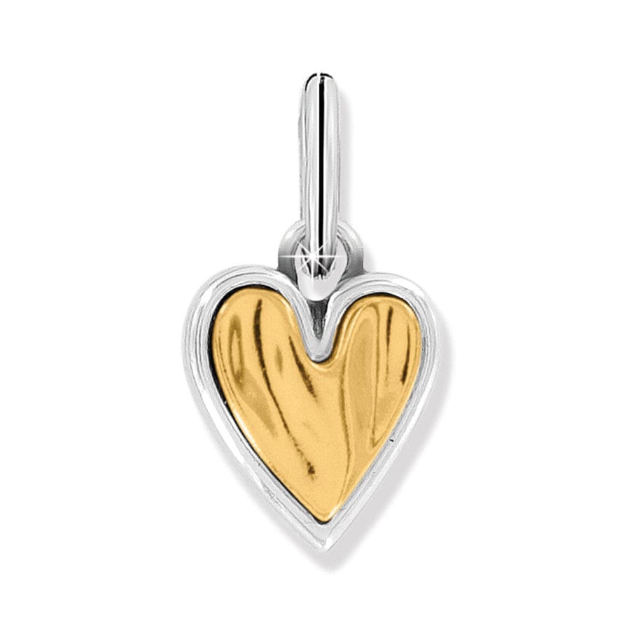 Cascade Heart Charm silver-gold 1