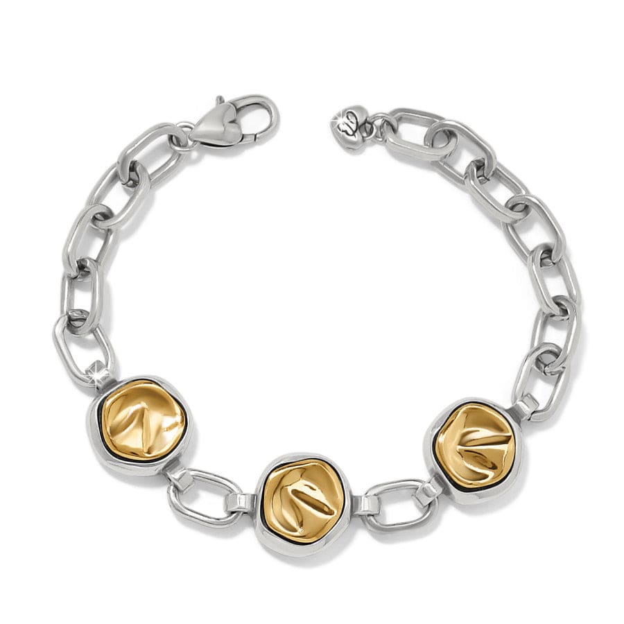 Cascade Round Bracelet silver-gold 1