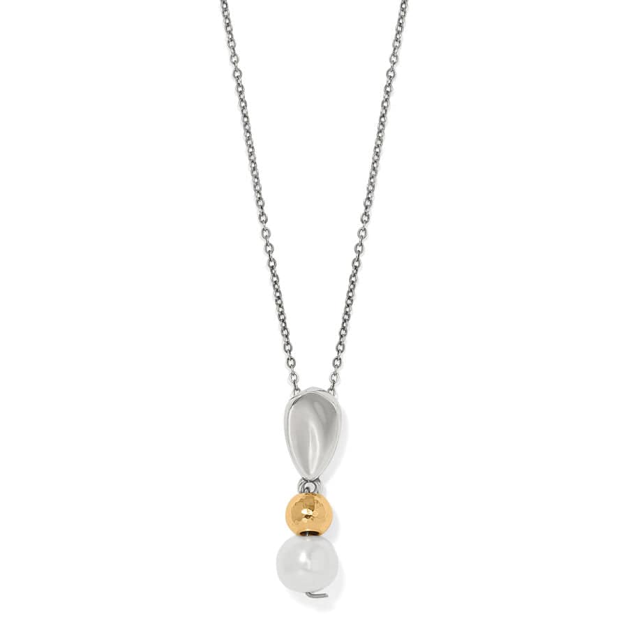 Cascade Unity Pearl Necklace silver-gold 1