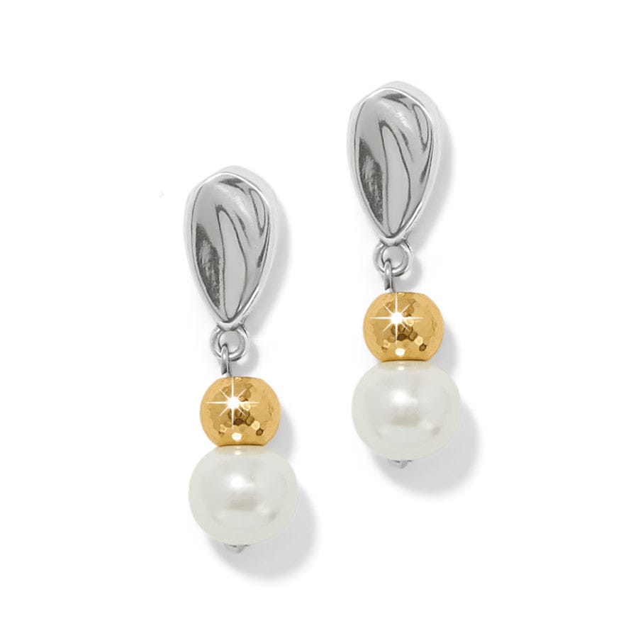 Cascade Unity Pearl Post Drop Earrings silver-pearl 1