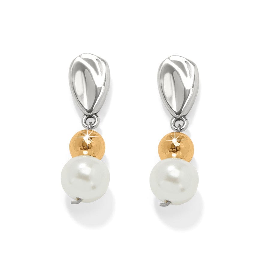 Cascade Unity Pearl Post Drop Earrings silver-pearl 2