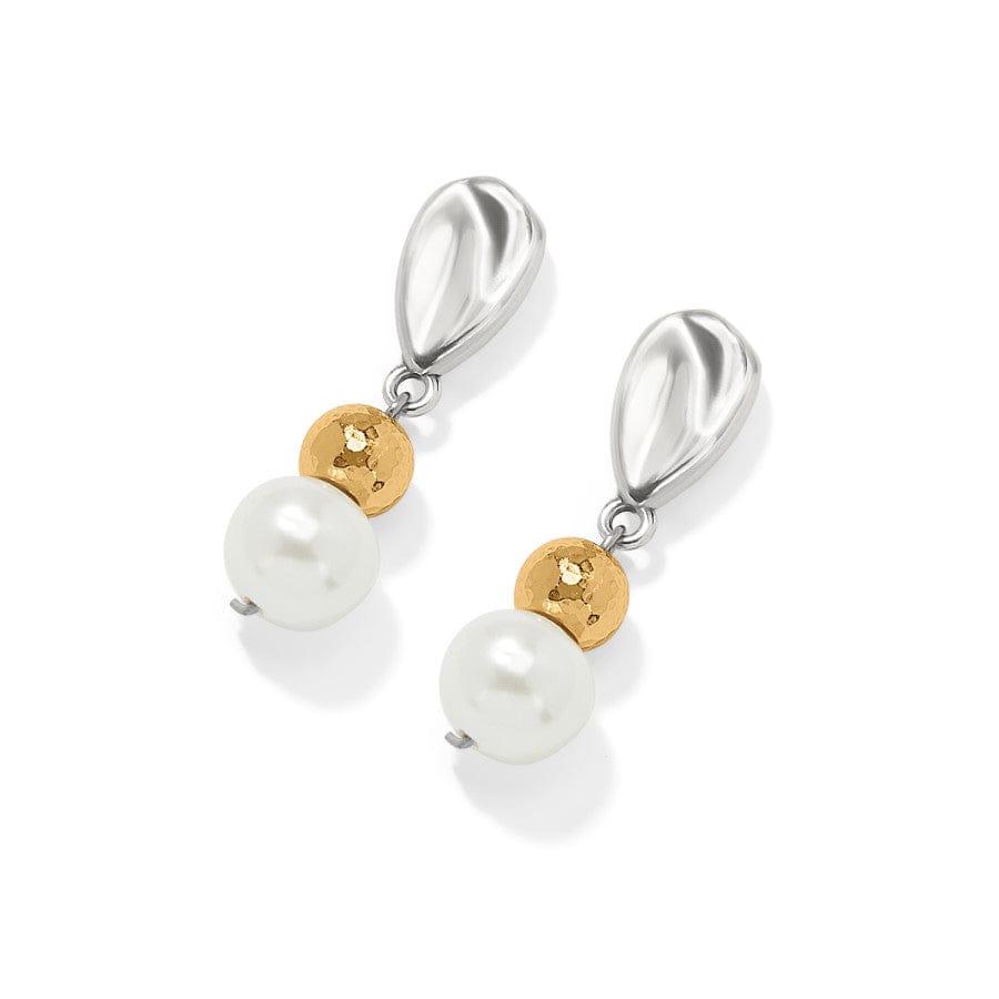 Cascade Unity Pearl Post Drop Earrings silver-pearl 3