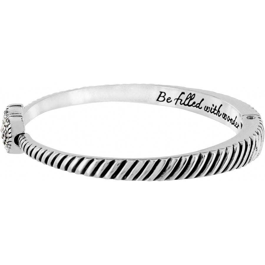 Celestia Heart Hinged Bangle silver 7