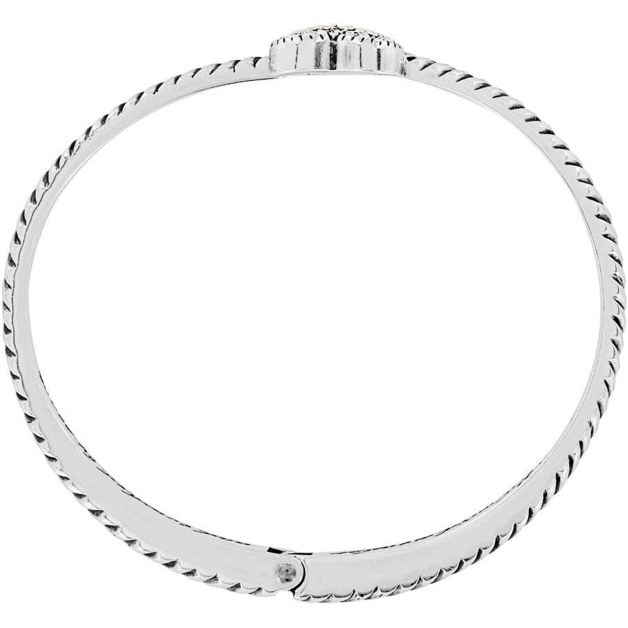 Celestia Heart Hinged Bangle silver 9