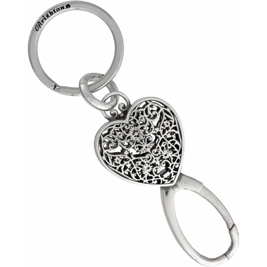 Charmer Heart Key Fob silver 2