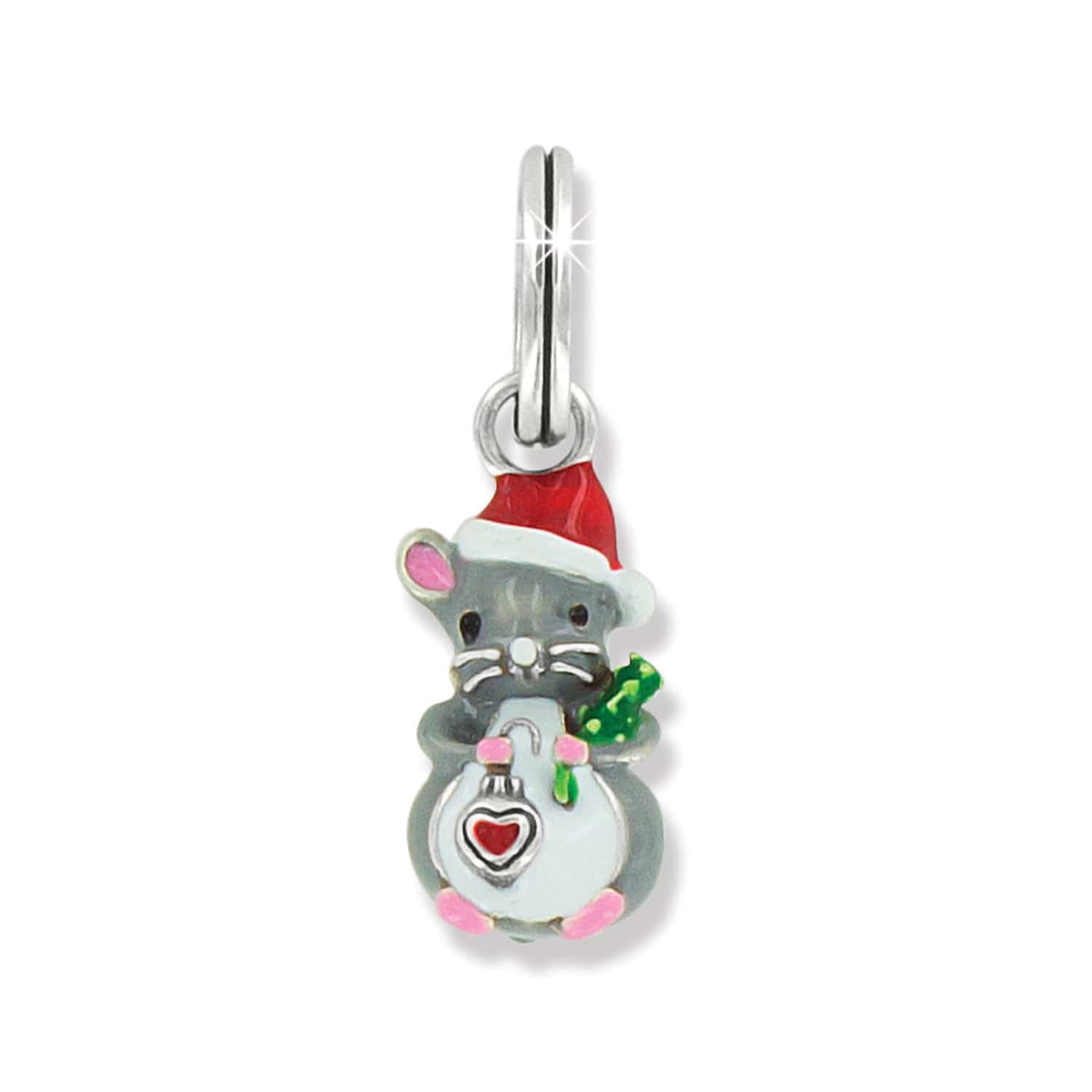 Christmas Mouse Charm silver-multi 1