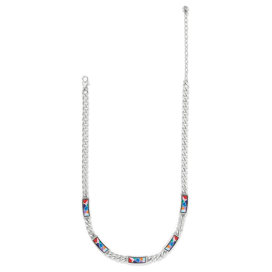 Colormix Block Necklace silver-multi 3