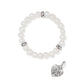 Contempo Heart Pearl Stretch Bracelet