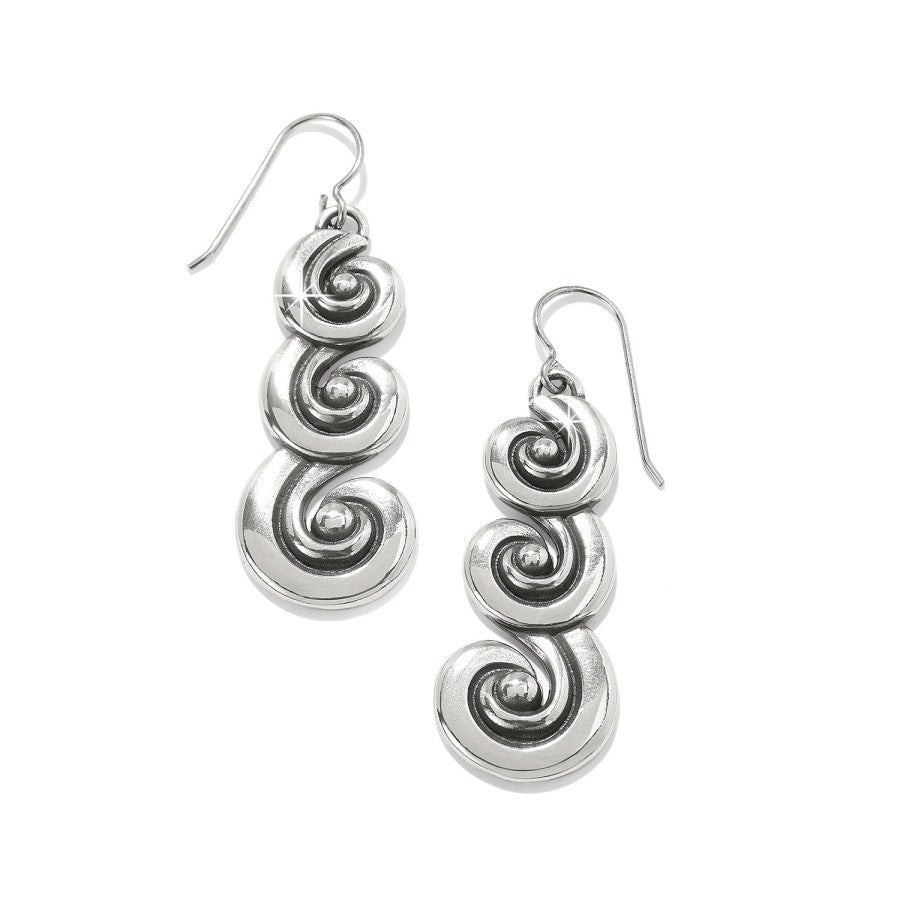 Contempo Moda Swirl French Wire Earrings silver 1