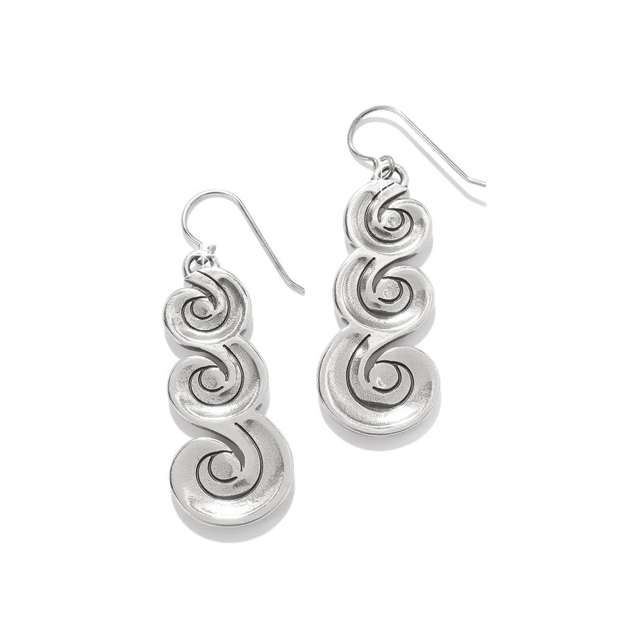 Contempo Moda Swirl French Wire Earrings silver 2