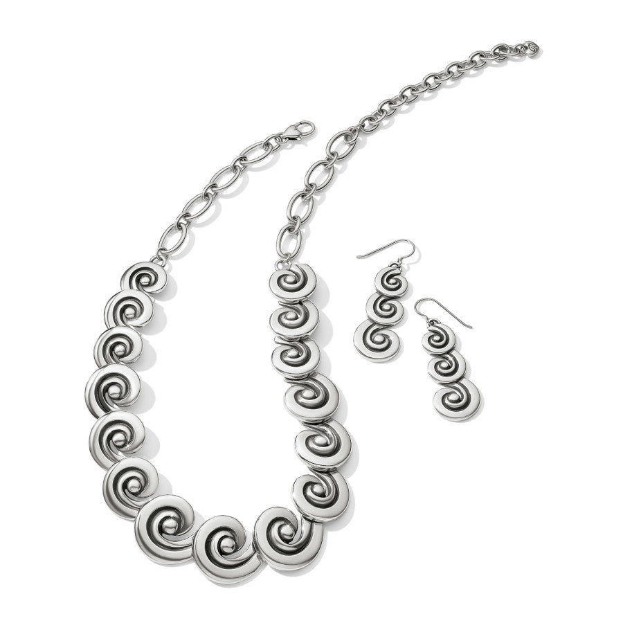 Contempo Moda Swirl French Wire Earrings silver 3