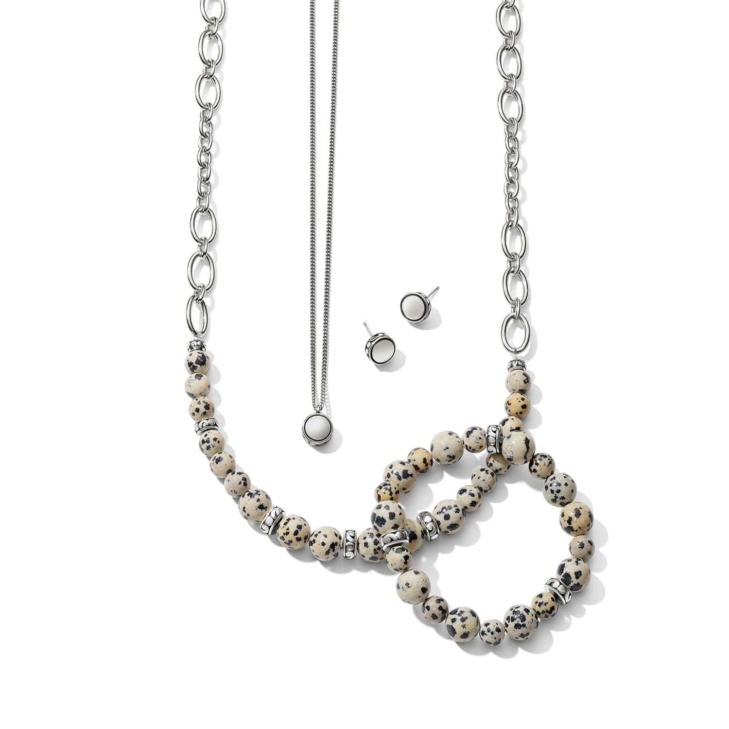 Contempo Zoic Necklace silver-cream 3