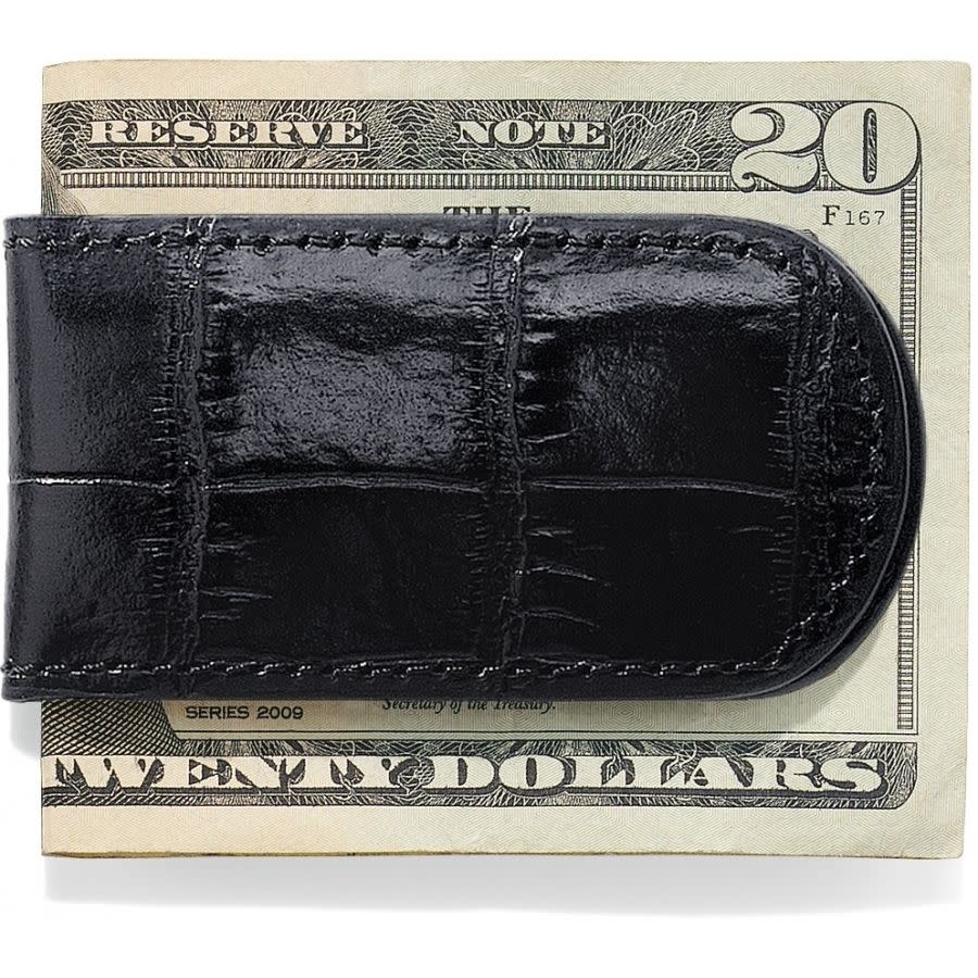 Croco Money Clip black 2