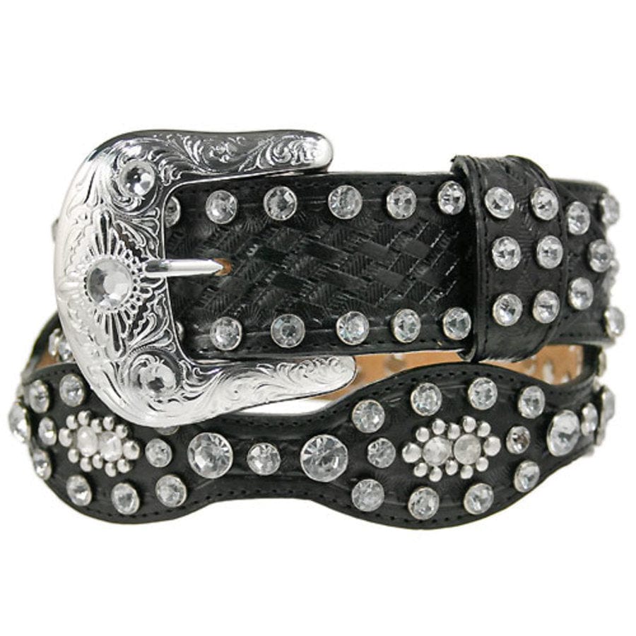 Crystal Scallop Belt black 1