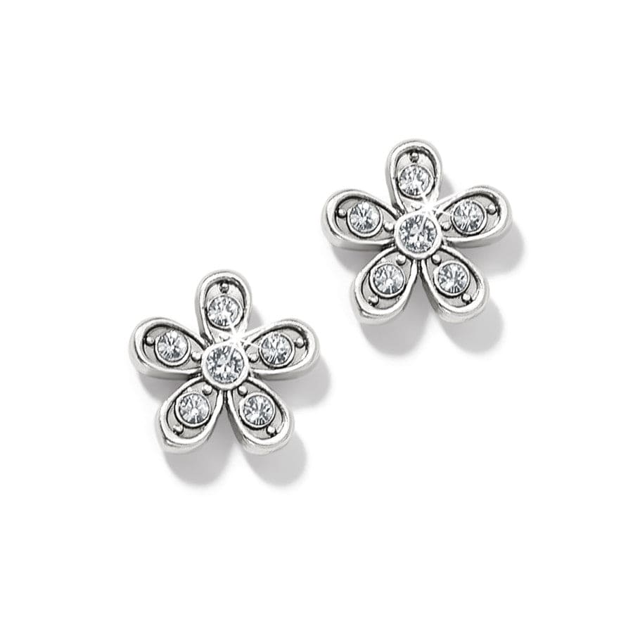 Enchanting Flower Post Earrings silver 1