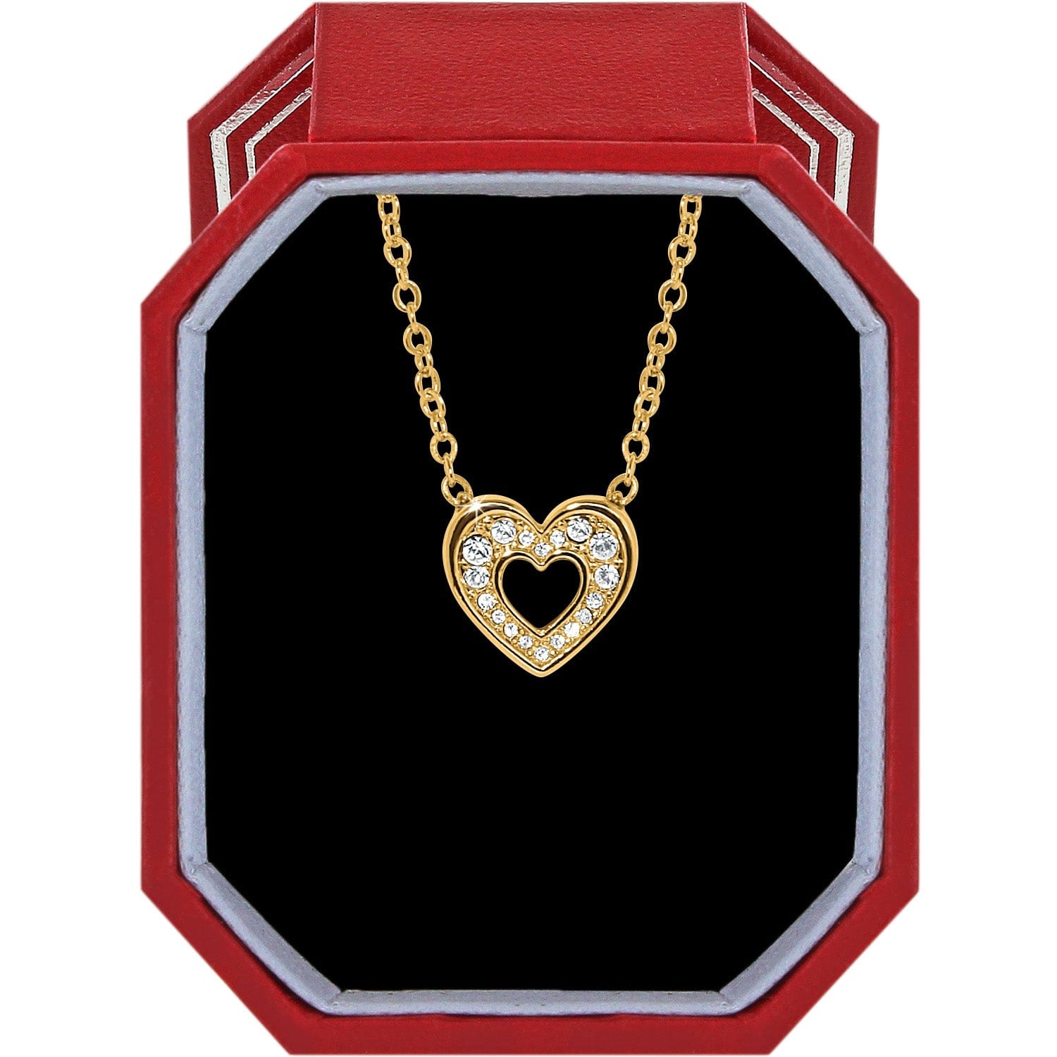 Enchanting Heart Necklace Gift Box gold 1