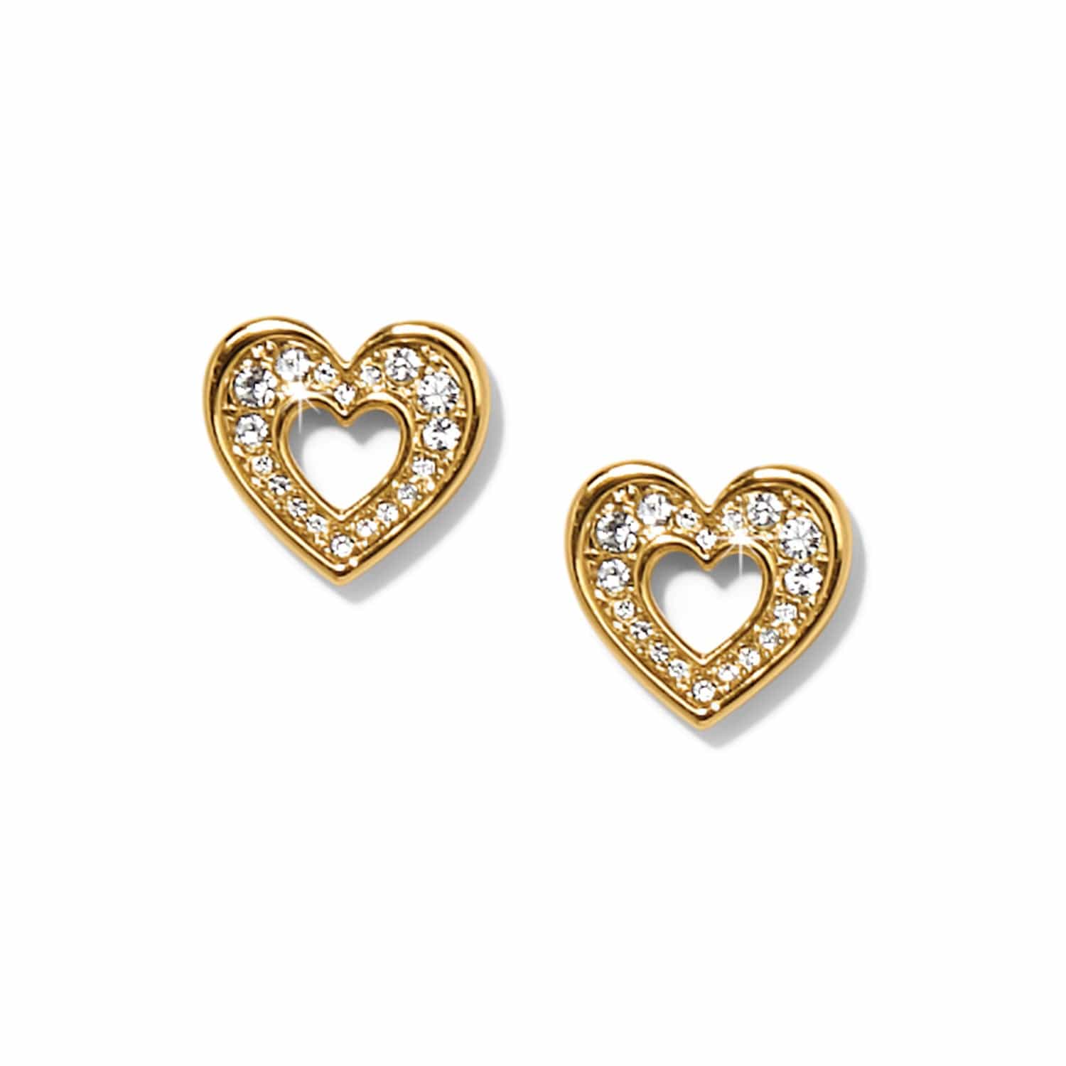 Enchanting Heart Post Earrings gold 2