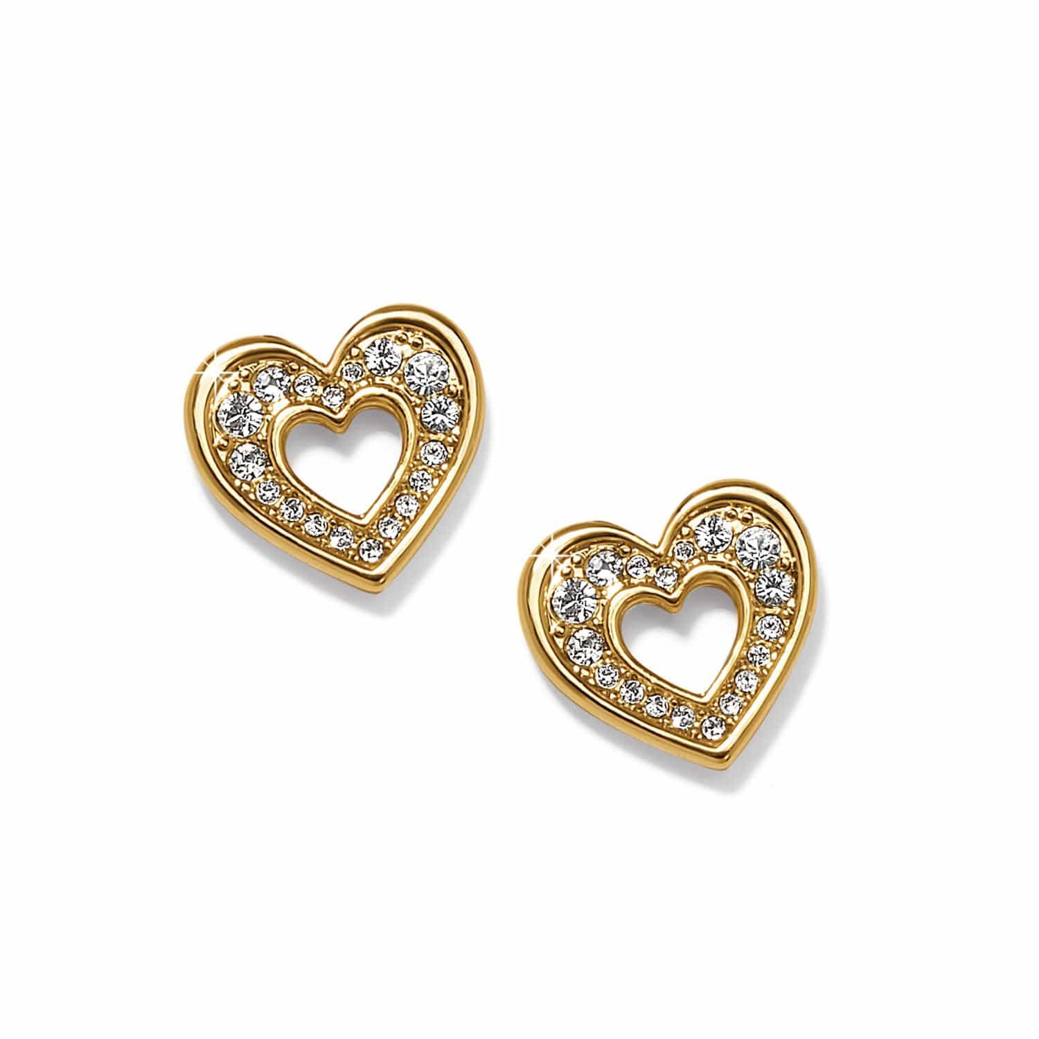 Enchanting Heart Post Earrings gold 3