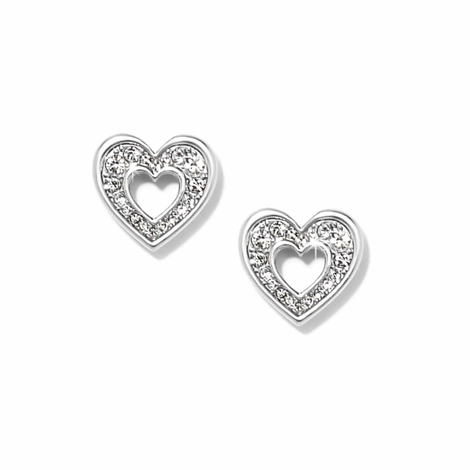 Enchanting Heart Post Earrings silver 1