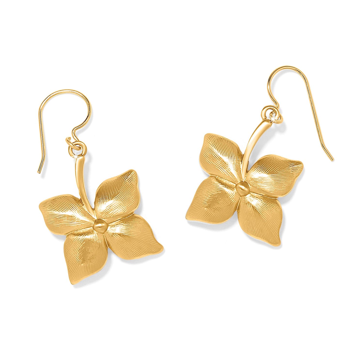 Everbloom Flower French Wire Earrings gold 2