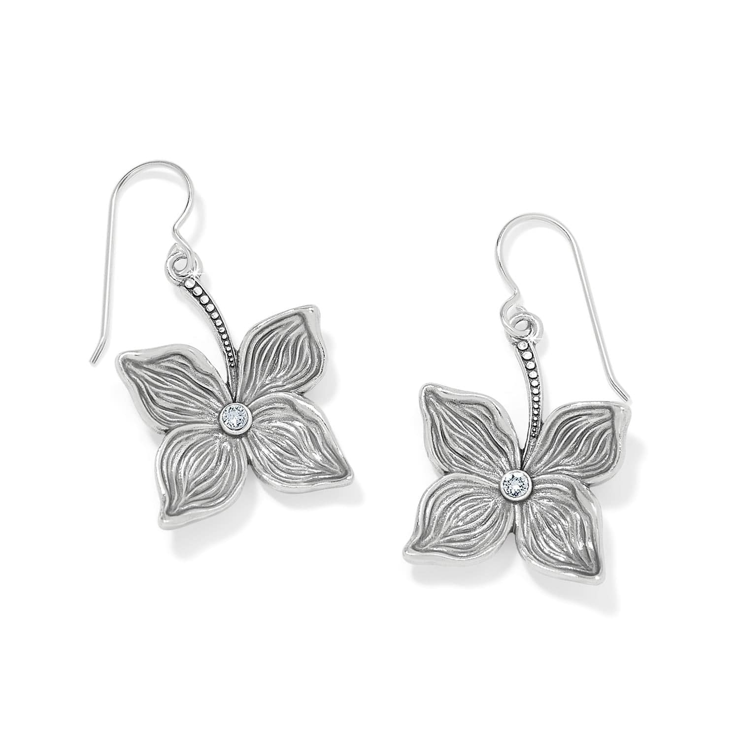 Everbloom Flower French Wire Earrings silver 5