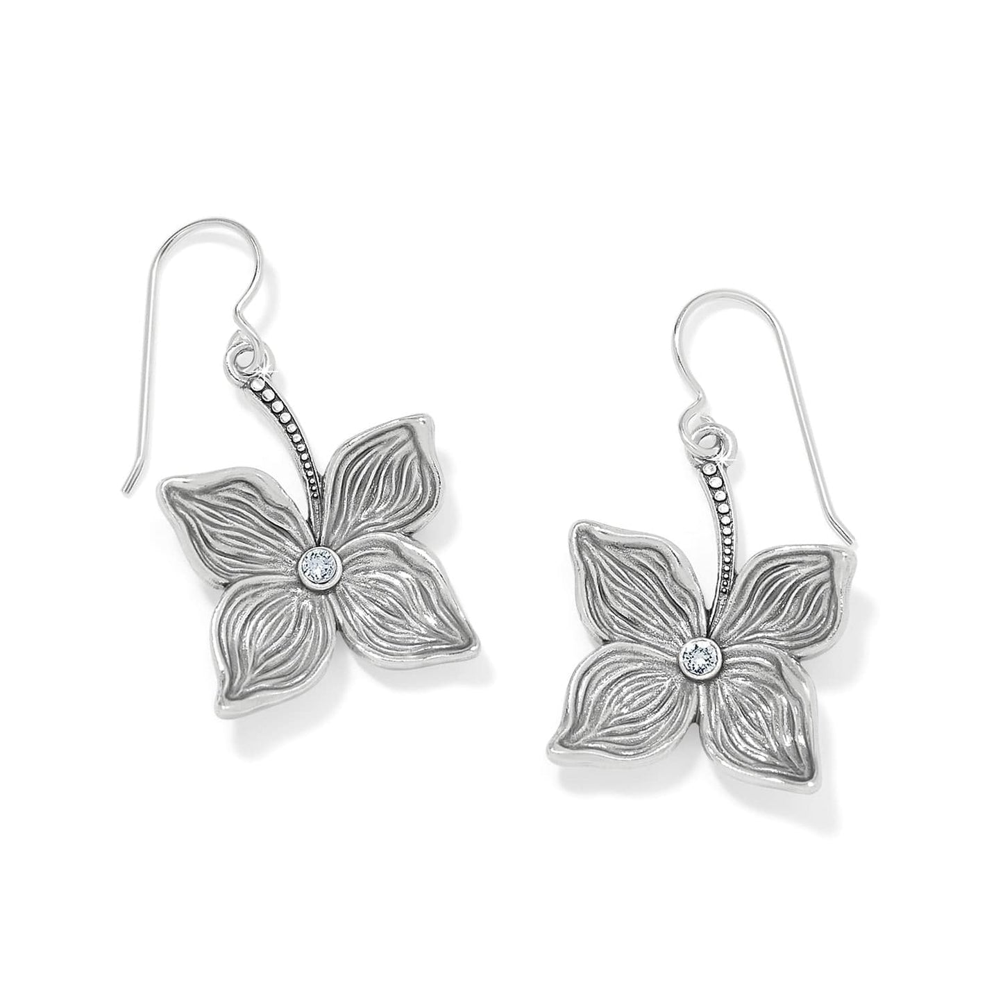 Everbloom Flower French Wire Earrings