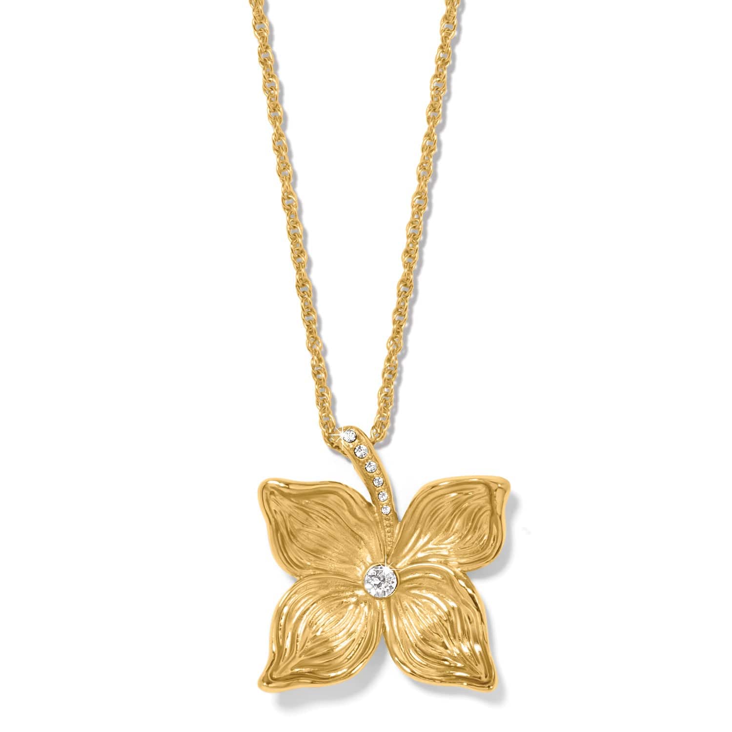 Everbloom Flower Necklace gold 1