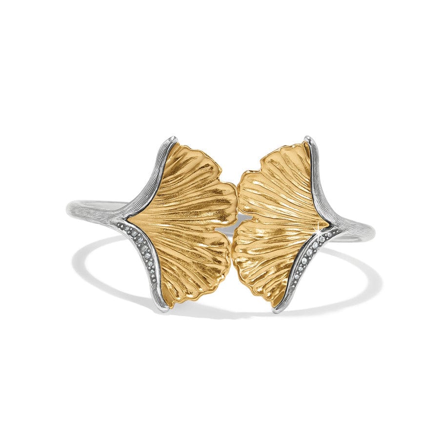 Everbloom Ginkgo Hinge Bangle silver-gold 1