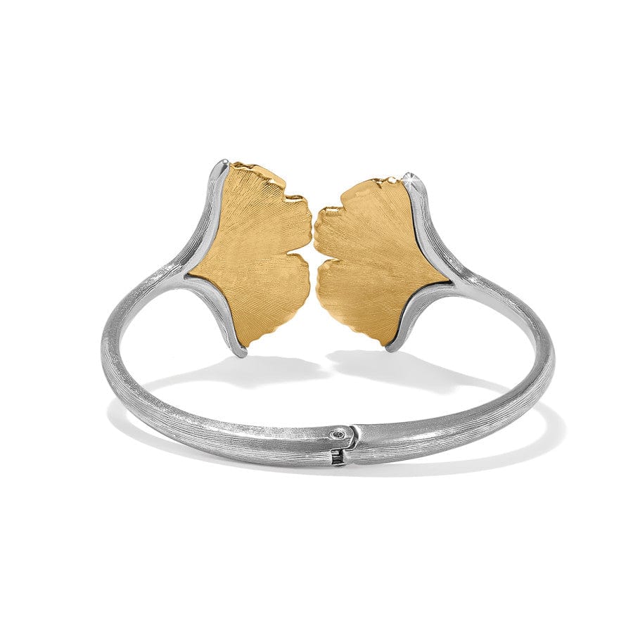 Everbloom Ginkgo Hinge Bangle silver-gold 2