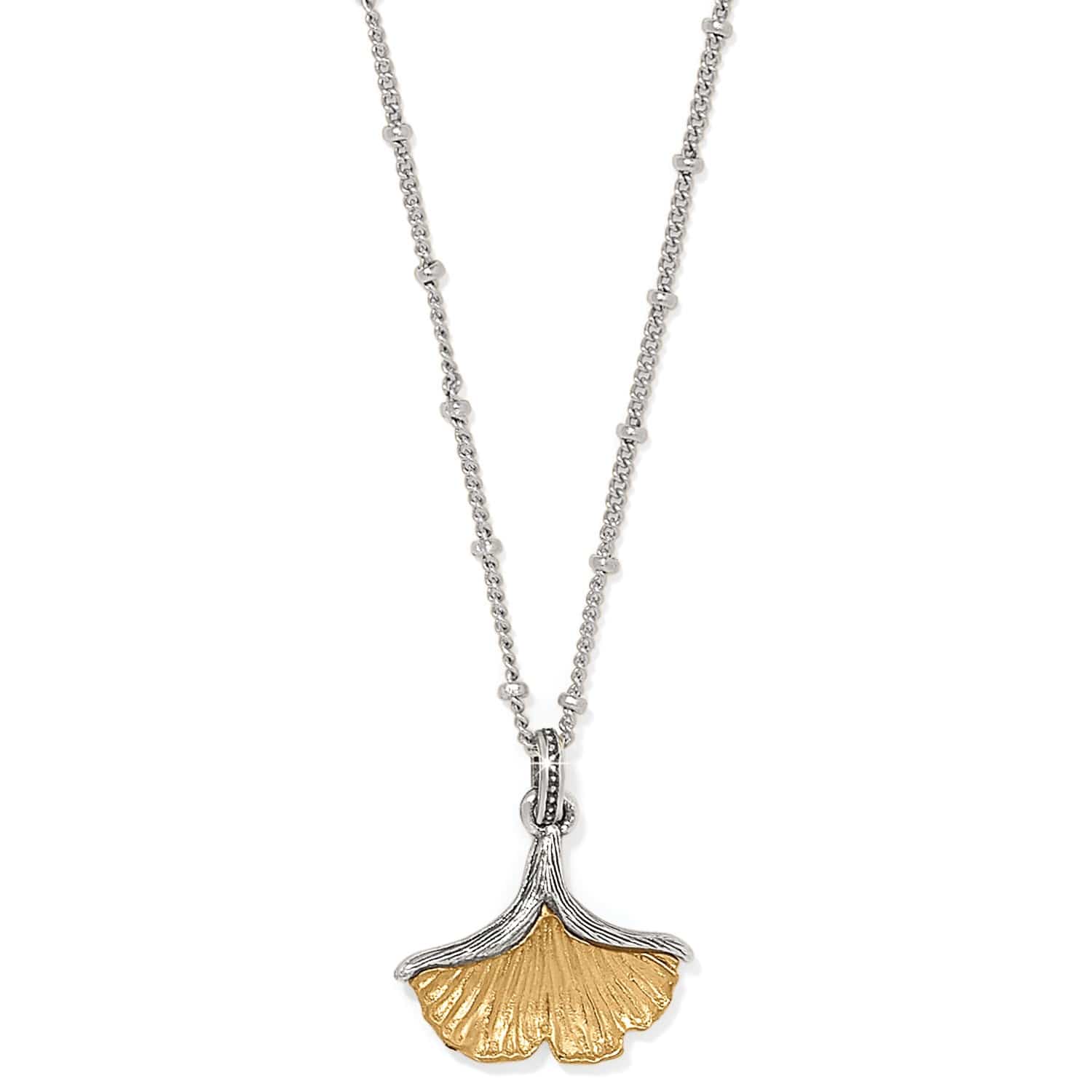 Everbloom Ginkgo Petite Necklace silver-gold 1