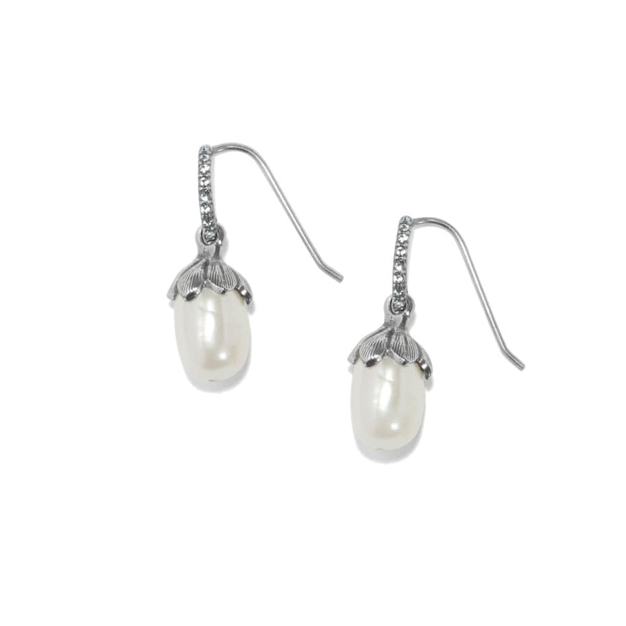 Everbloom Pearl Drop French Wire Earrings silver-pearl 2