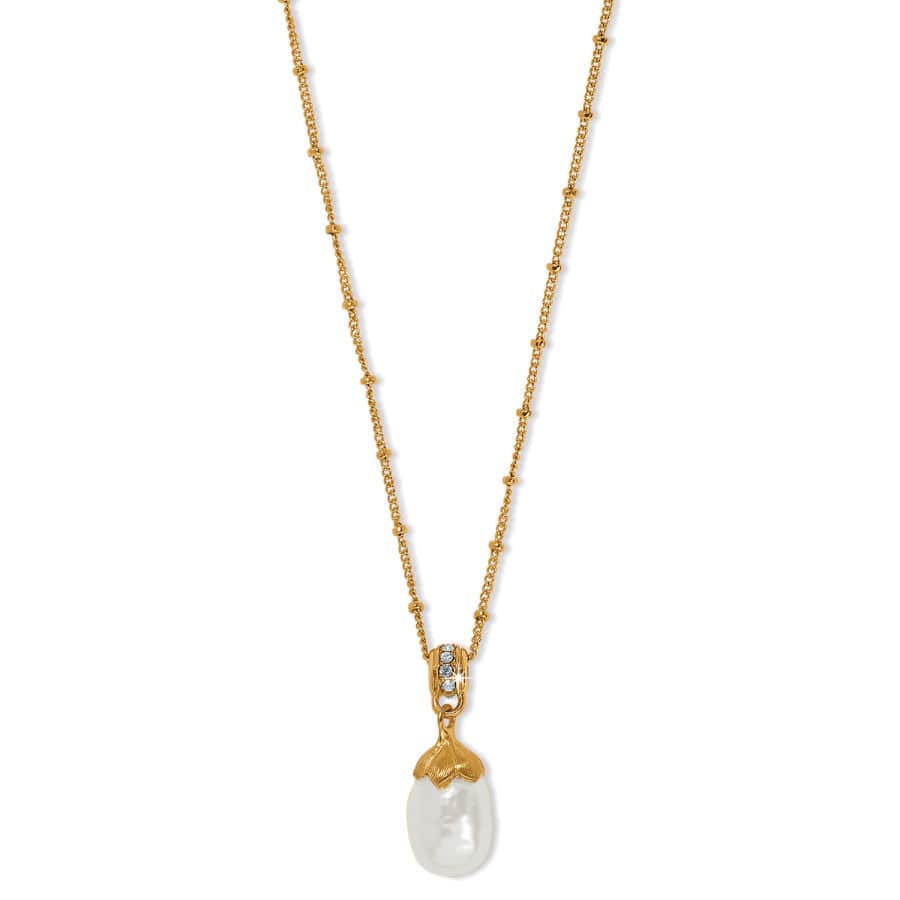 Everbloom Pearl Drop Necklace gold-pearl 6