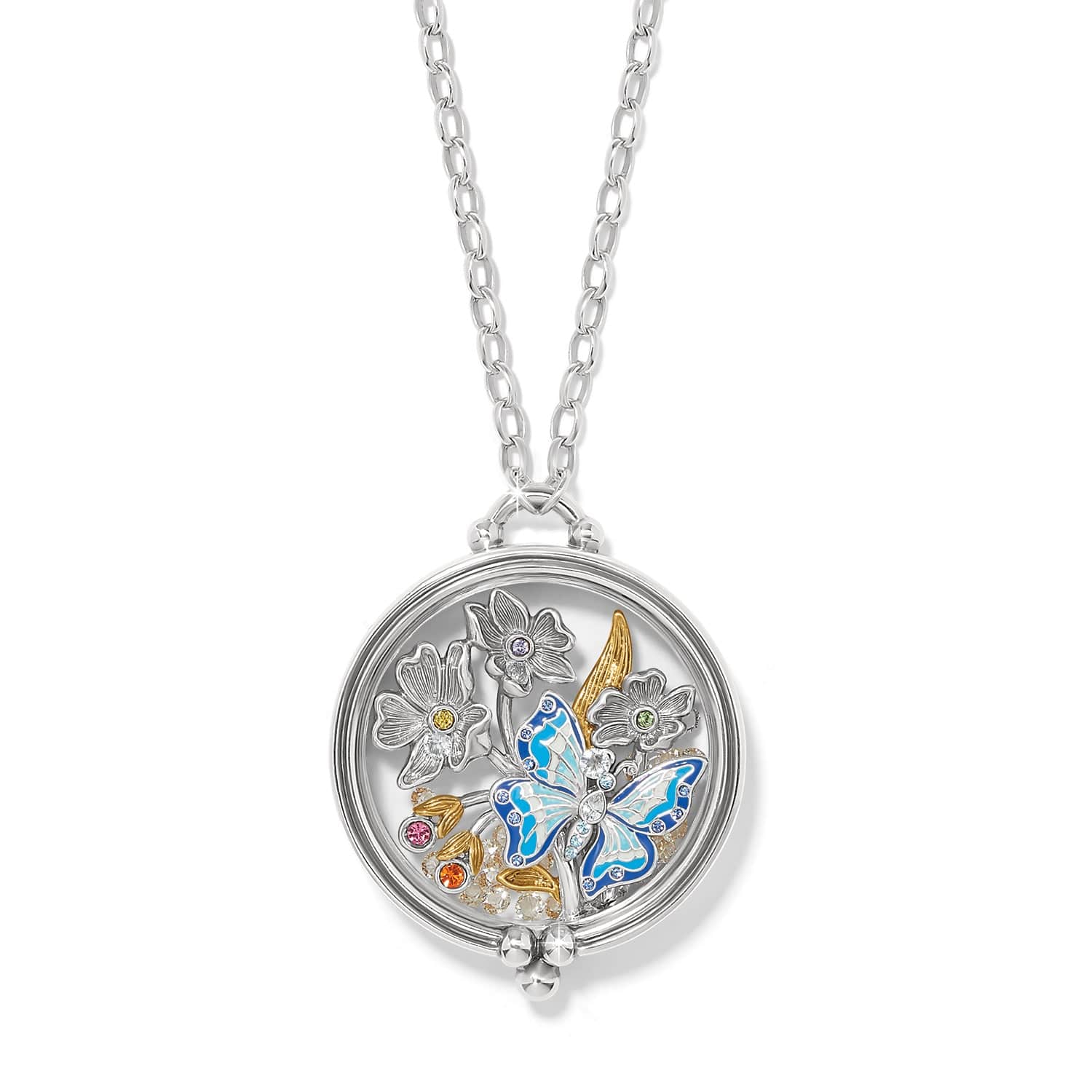 Everbloom Round Shaker Necklace silver-multi 1